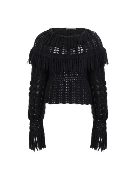 Sweter Alberta Ferretti wełniany czarny