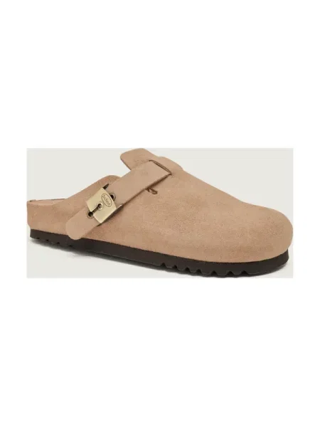 Scholl Mules încălțăminte GRACE | piele întoarsă bej