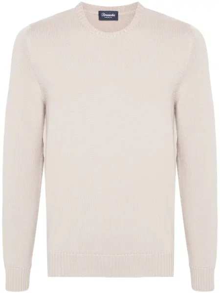 Pulover Drumohr din lână merinos cu decolteu rotund
