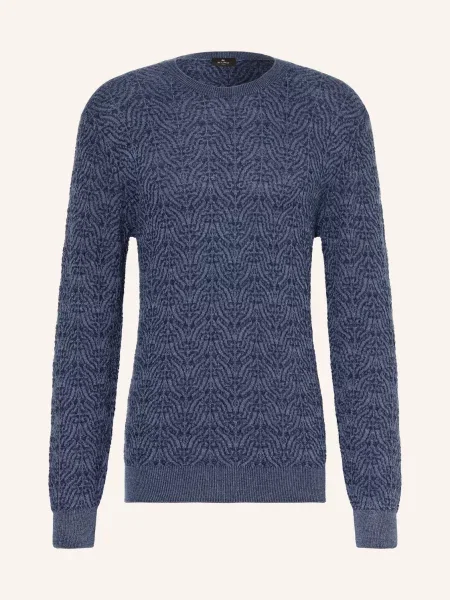Etro Sweter blau niebieski