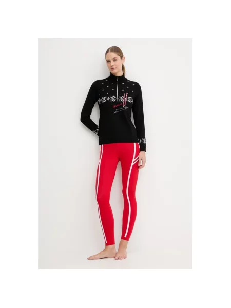 Sweter z golfem Newland wełniany do golfa czarny
