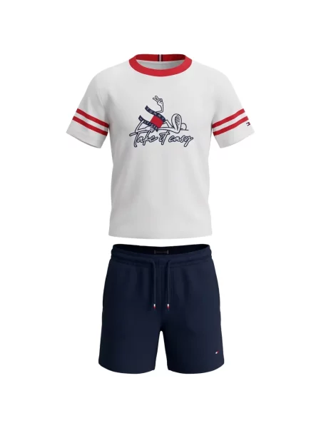 Szorty dziecięce Tommy Hilfiger białe