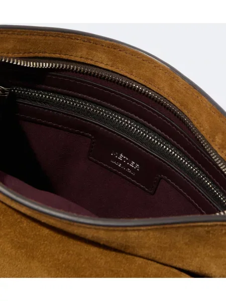 Crossbody torba Metier iz semiša rjava