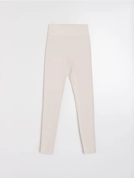 Спортивні легінси з ребристими формуючими панелями Gym Hard нюдовий