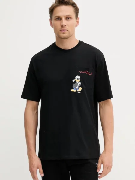 Тениска Karl Lagerfeld DISNEY с принт черно