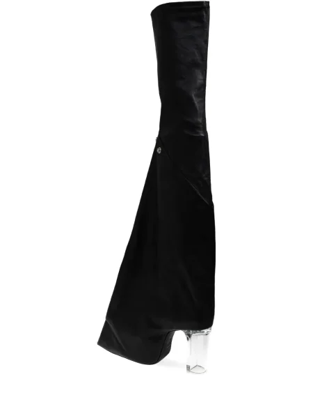 Кожени боти Rick Owens черно