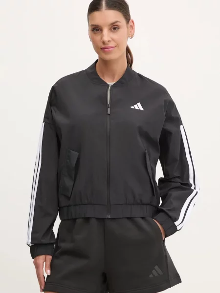 Adidas kurtka bomber Essentials przejściowa oversize czarny