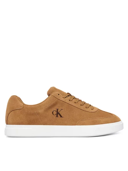 Sneakersy Calvin Klein Low Prof Cupsole Wt Su Světle hnědá