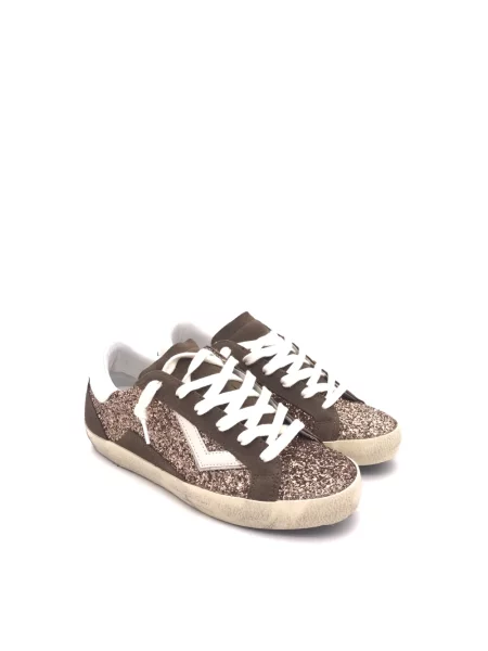 Sneakersy 4b12 brązowe