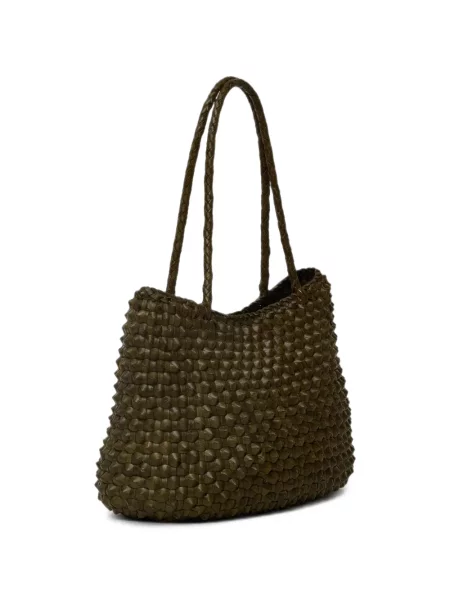 Geantă shopper Dragon Diffusion din piele verde