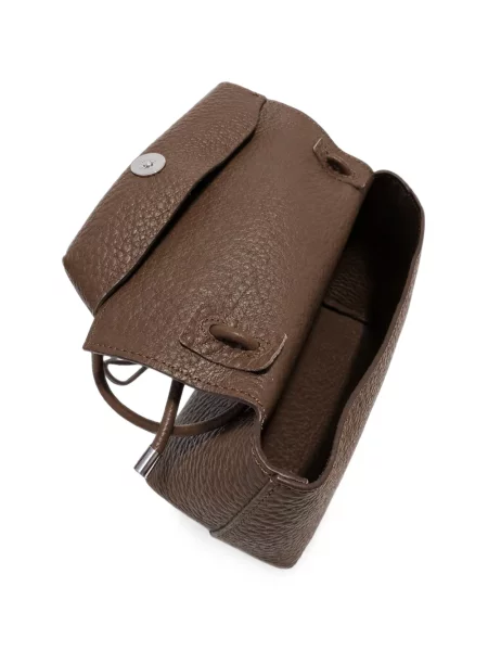 Geantă shopper Iacucci din piele maro