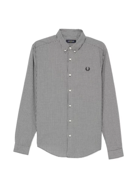 Karirana košulja Fred Perry karirani crna