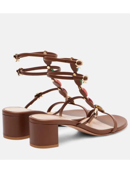 Sandale Gianvito Rossi din piele maro