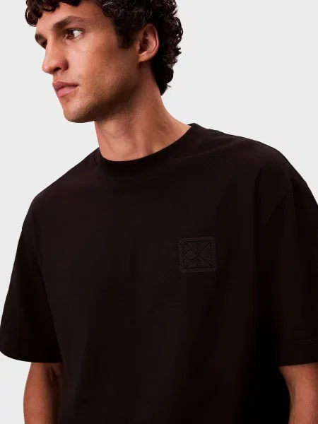 Футболка Calvin Klein з джерсі чорна