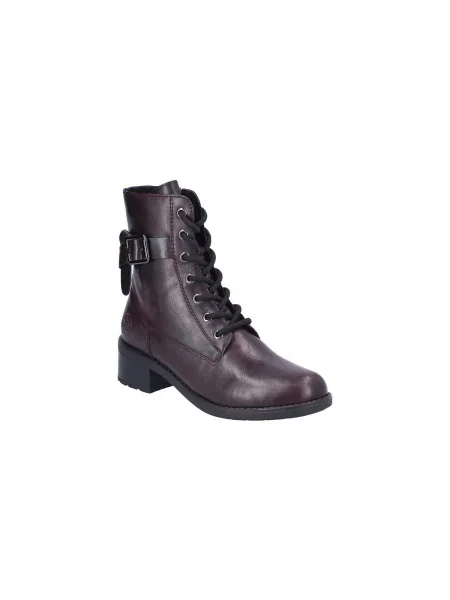 Botine Rieker roșu