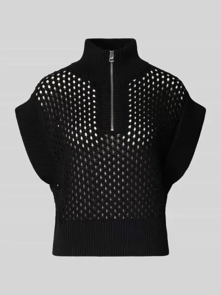 Bezrękawnik z zamkiem błyskawicznym model gaines' Varley czarna