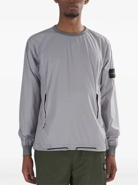 Hanorac Stone Island cu strasuri gri