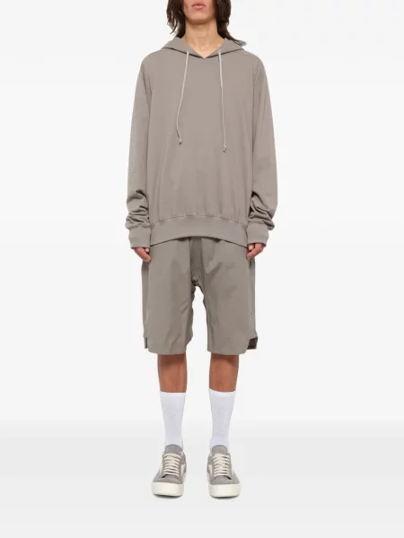 Hanorac cu glugă Rick Owens din jerseu cu cordon gri