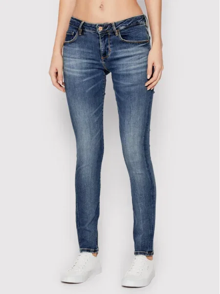Guess Blugi Annette Skinny Fit albastru