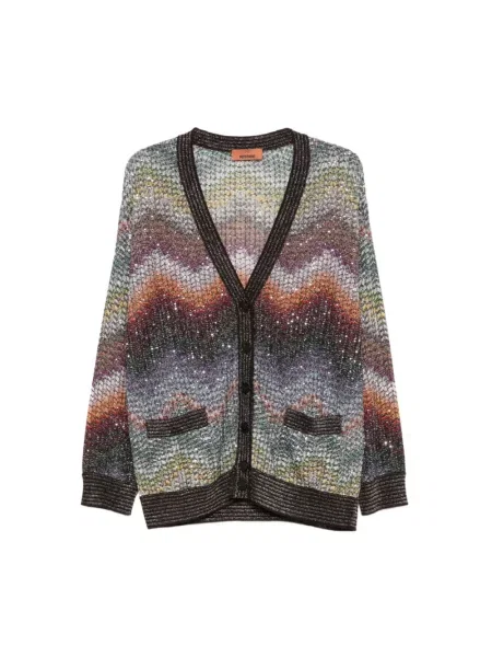 Dzianinowy wielobarwność kardigan Missoni