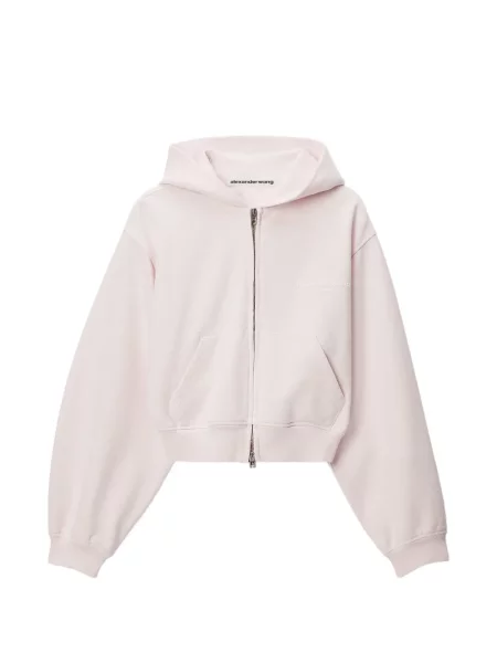 Hanorac cu glugă Alexander Wang cu imagine roz