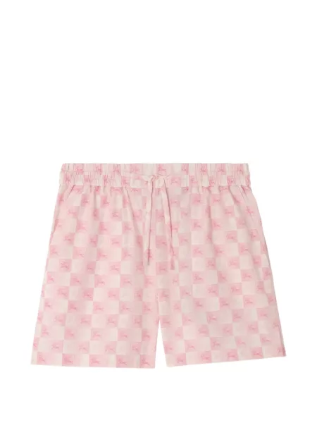 Pantaloni scurți Burberry din poplin roz