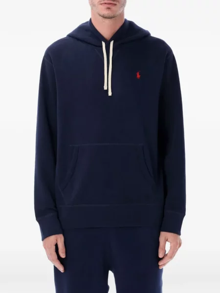 Hanorac Polo Ralph Lauren cu broderie cu cordon fără mâneci alb