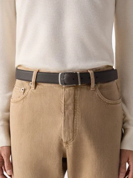 Curea Zegna din piele maro