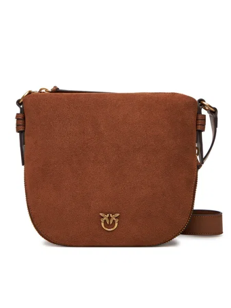 Táska PINKO Hobo Zip Around Mini Al PLTT barna