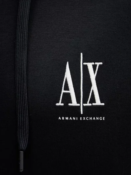 Armani Exchange melegítőfelső kapucnival férfi pamuttal