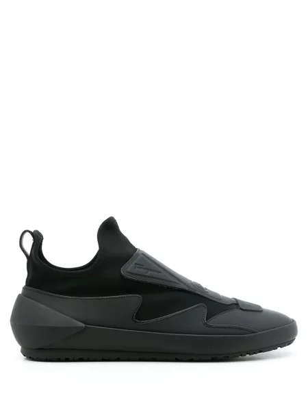 Sneakerși Ferragamo slip-on negru