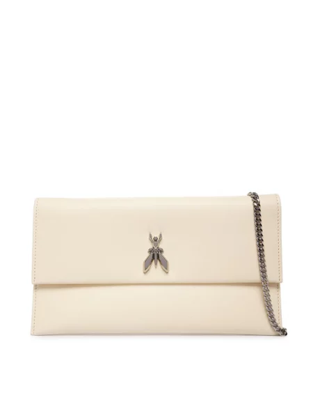 PATRIZIA PEPE Pisemska torbica bela