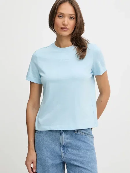 Тениска Calvin Klein дамска синьо