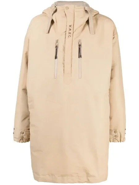 Половин цип палто White Mountaineering бяло