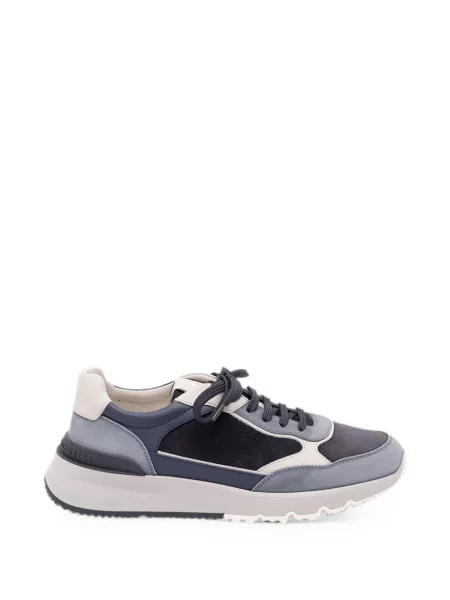 Sneakerși Brunello Cucinelli din piele albastru