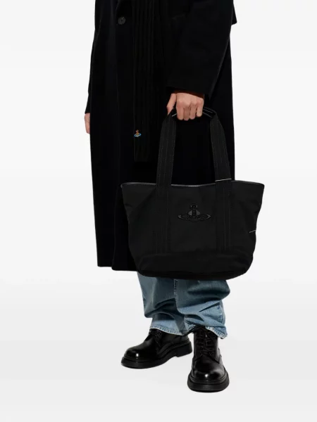 Geantă shopper Vivienne Westwood negru