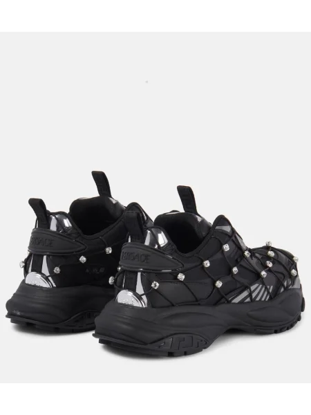 Sneakerși Versace plasă negru