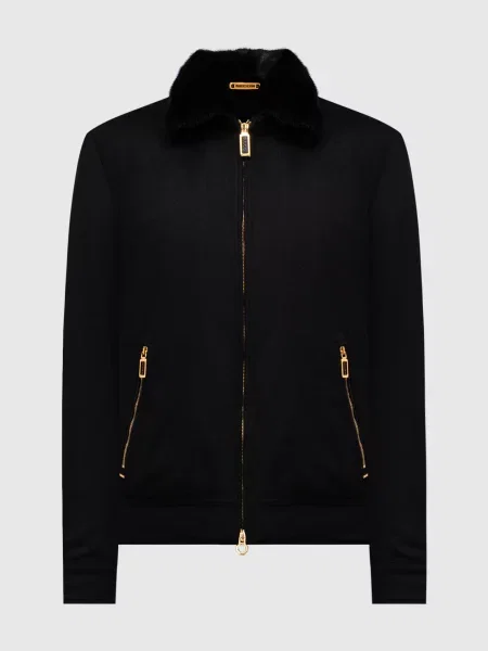 Шерстяная куртка Stefano Ricci черная