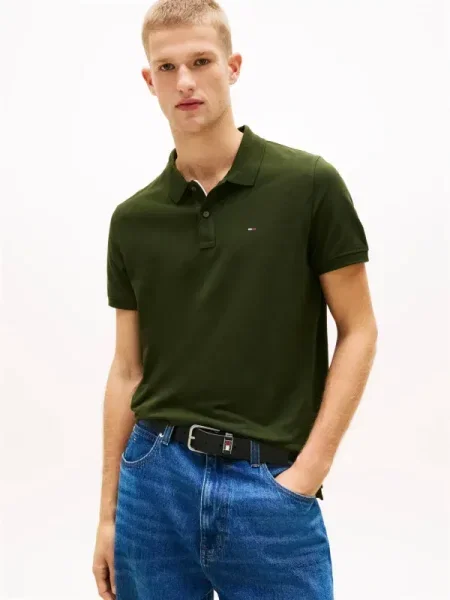 Tommy Jeans Tricou polo verde
