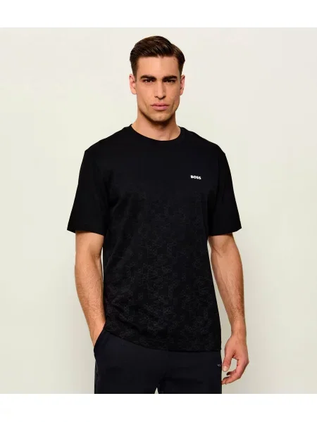 BOSS GREEN Tricou TS_GOC Swing AO | stretch negru