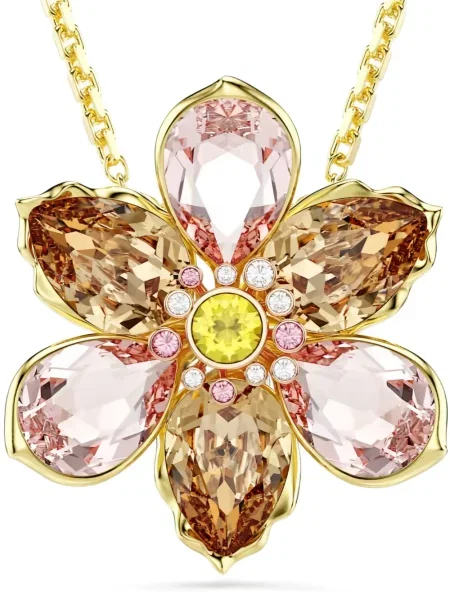 Pandantiv Swarovski auriu