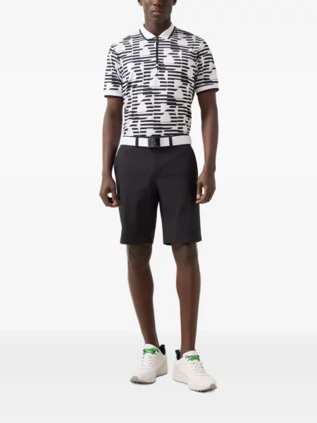 Tricou polo Bogner cu imagine alb