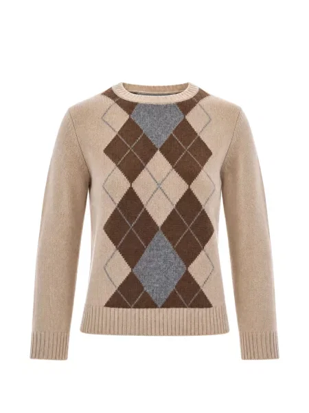 Pulover Max Mara de lână cu model argyle