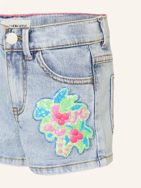 Billieblush Szorty Jeansowe Z Cekinami blau