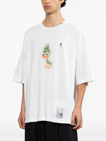 Tricou Maison Mihara Yasuhiro cu imagine alb