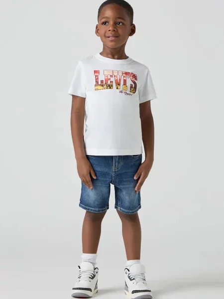 Levi's riflové kraťasy NEW SLIM FIT DENIM SHORT modré