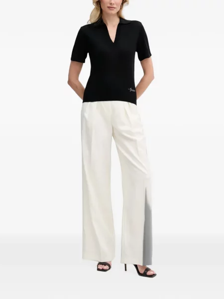 Gulerat stras tricou polo Guess negru