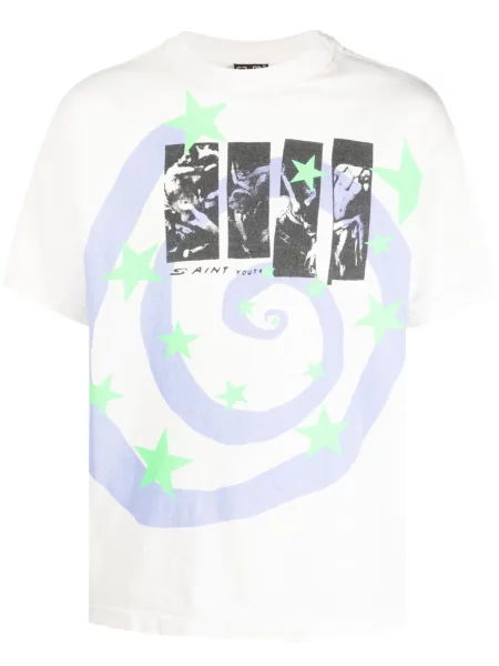 Tricou Saint Mxxxxxx cu imagine alb