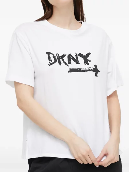 Top Dkny cu imagine alb