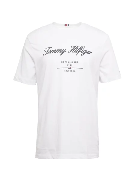 TOMMY HILFIGER Tricou bleumarin / roșu / negru alb